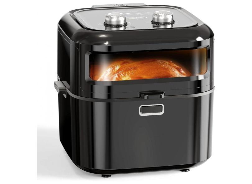 Fritadeira Elétrica Airfryer Wetie AF61 7L Painel Digital Preta 110V 1400W