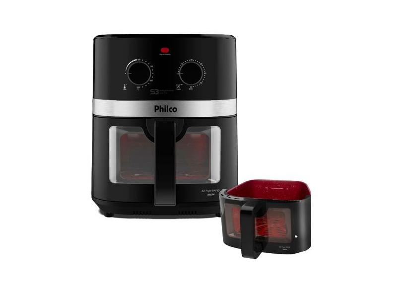 Fritadeira Elétrica Airfryer Philco PFR90 9L Preta 1800W