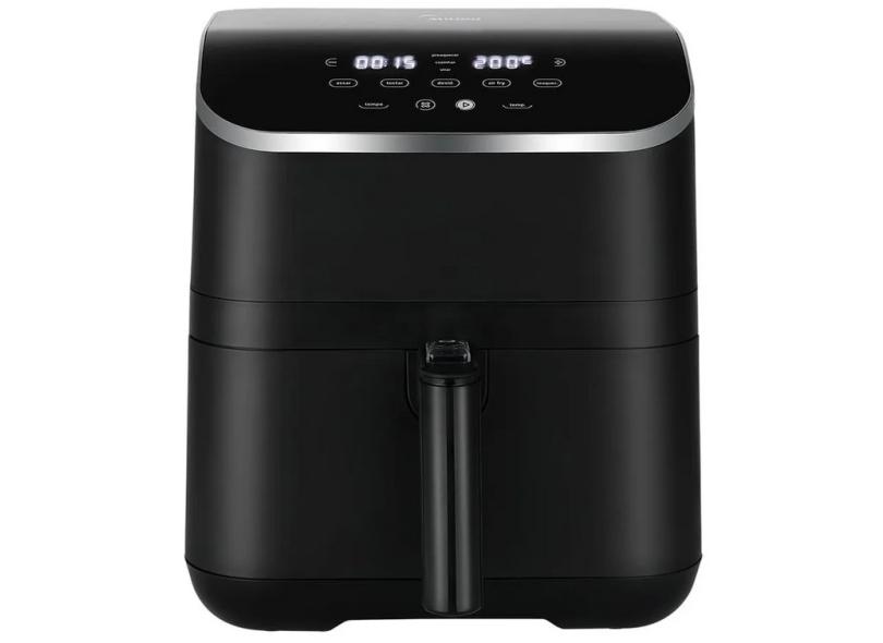 Fritadeira Elétrica Sem Óleo Midea GrandGourmet Digital FRA59P 5.5L Painel Digital