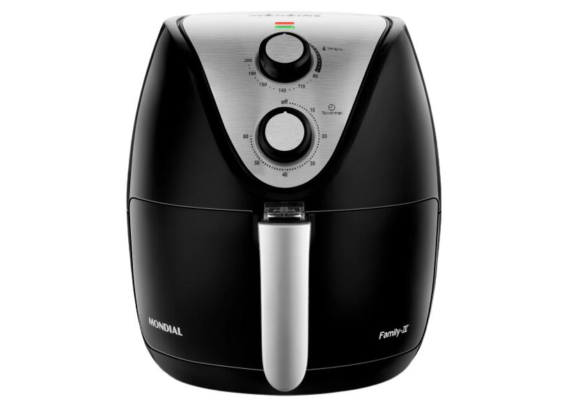 Fritadeira Elétrica Sem Óleo Mondial Family Inox IV AF-30I 3.5L Timer
