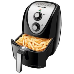 Fritadeira Elétrica Sem Óleo Mondial Grand Family Inox AF-50 5L Timer