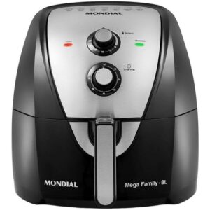 Fritadeira Elétrica Sem Óleo Mondial Mega Family AFN-80 8L Inox