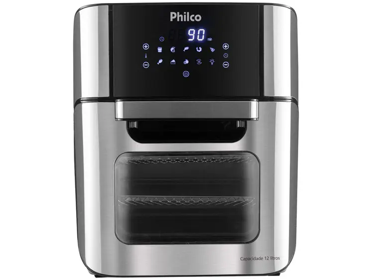 Fritadeira Elétrica Philco Sem Óleo Air Fryer Oven Preto Forno Timer 3,5L PFR2200P