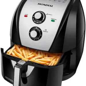 Fritadeira Elétrica Air Fryer Mondial Sem Oleo Inox 110V/60HZ 8L AFN-80-BI Fritadeira Elétrica Air Fryer Mondial Sem Oleo Inox 110V/60HZ 8L AFN-80-BI