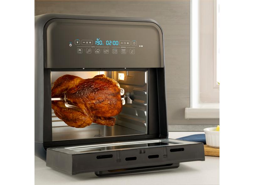 Fritadeira Elétrica Sem Óleo Oster Super Fryer CKSTAFOV3 10L Display Digital