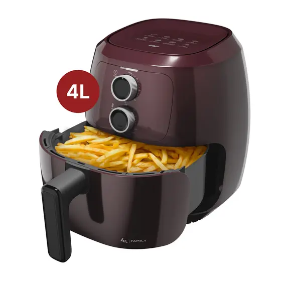 Fritadeira Elétrica Wap Sem Óleo Air Fryer Vemelha 1500W 220V 4L