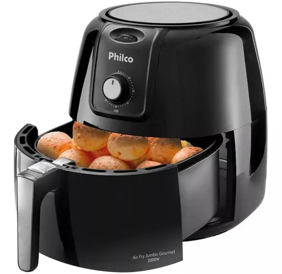 Fritadeira Philco Sem Óleo Preto 1900W 127V 8,1L PFR13P