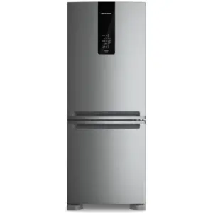 Refrigerador Inverse Duplex Brastemp 447L Frost Free Smart Flow com Gavetão Hortifruti Inox 110V BRE57FKANA Refrigerador Inverse Duplex Brastemp 447L Frost Free Smart Flow com Gavetão Hortifruti Inox 110V BRE57FKANA