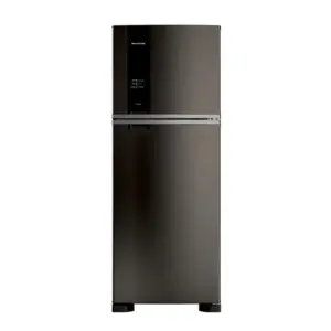 Refrigerador Duplex Brastemp 461L Eclipse Collection Frost Free A+++ com tecnologia Turbo Control e Fresh Box Black Inox BRM56FE