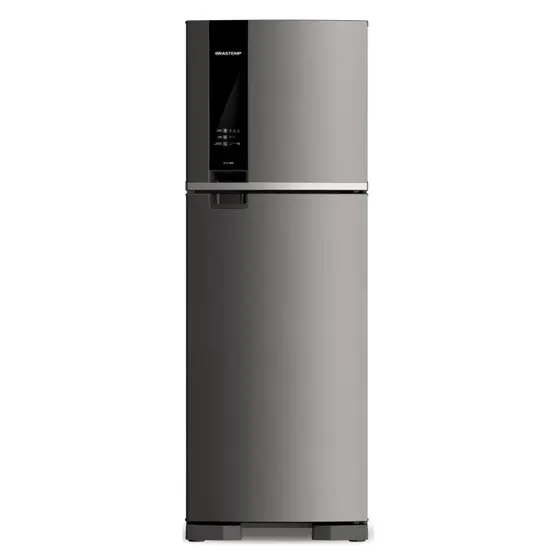 Refrigerador Duplex Brastemp 375L Frost Free com Espaço Adapt Inox BRM45JK