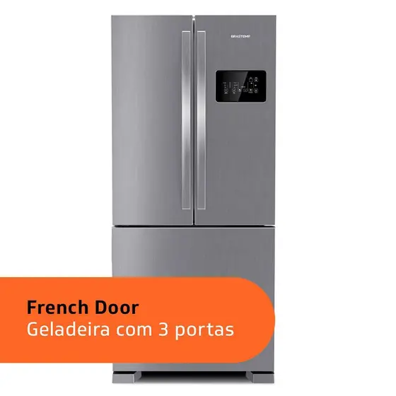 Refrigerador French Door Brastemp 554L Frost Free A+++ BRO85AK