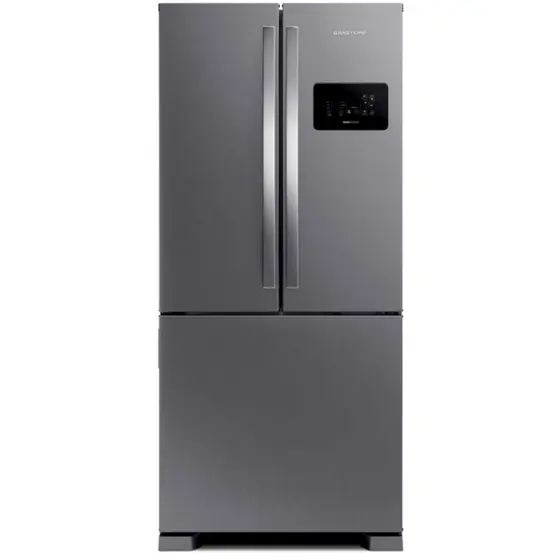 Refrigerador French Door Duplex Brastemp 554L Frost Free Design Único A+++ Inox 110V BRO85AKANA