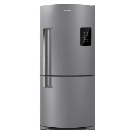 Refrigerador Inverse Brastemp 588L Frost Free com Smart Bar Inox BRE85AK
