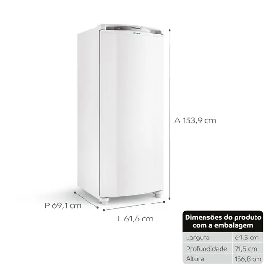 Refrigerador 1 Porta Consul 300L Frost Free com Freezer Branca CRB36AB