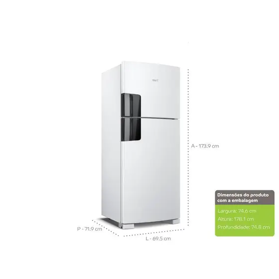 Refrigerador Duplex Consul 410L Frost Free Branco CRM50HB