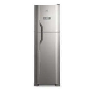 Refrigerador Duplex Electrolux 400L Frost Free Efficient Turbo Freezer Inox Look DFX44