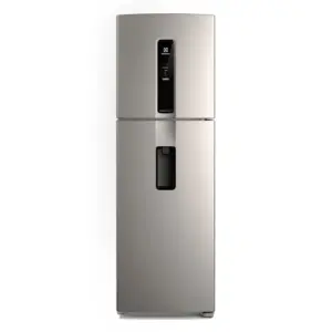 Refrigerador Duplex Electrolux 409L Frost Free Inverter Água na Porta com AutoSense Inox Look IW46S