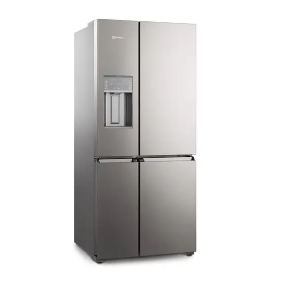 Refrigerador Multidoor Electrolux 541L Frost Free Inverter Experience com FlexiSpace Cinza Home Pro 220v IQ8IS