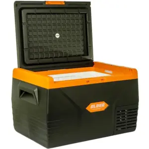 Refrigerador Portátil Elber 50L Black para Caminhão 12/24V Fonte 110/220V Refrigerador Portátil Elber 50L Black para Caminhão 12/24V Fonte 110/220V