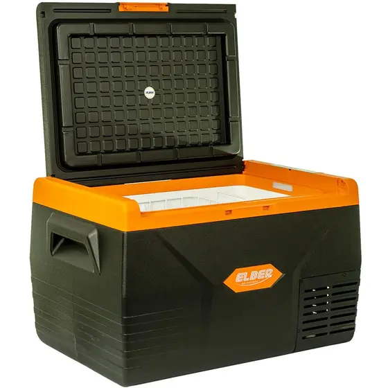Refrigerador Portátil Elber 50L Black para Caminhão 12/24V Fonte 110/220V