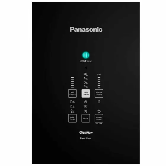 Refrigerador Inverse Panasonic 480L Frost free Black Glass 110v