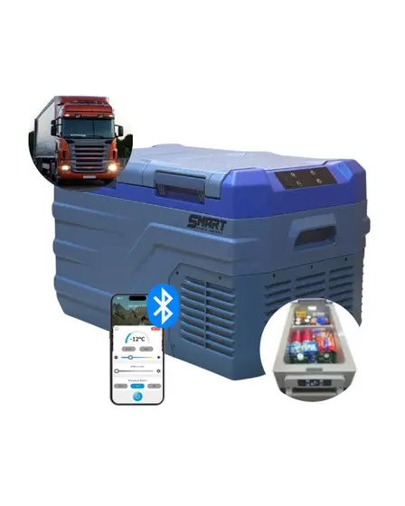 Refrigerador Portátil Smart 40L para Caminhão Ônibus Van 110v 220v 12v 24v