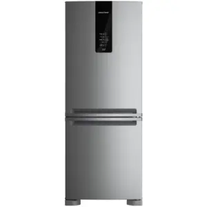 Refrigerador Inverse Brastemp 447L Frost Free Duplex Prata BRE57FK Refrigerador Inverse Brastemp 447L Frost Free Duplex Prata BRE57FK
