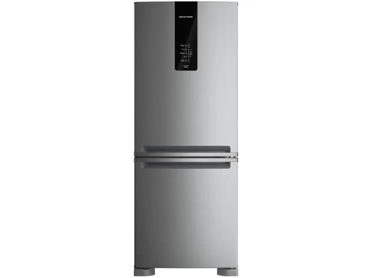 Refrigerador Inverse Brastemp 447L Frost Free Duplex Prata BRE57FK