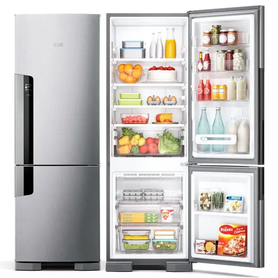 Refrigerador Inverse Consul 397L Frost Free 2 Portas Inox CRE44BK