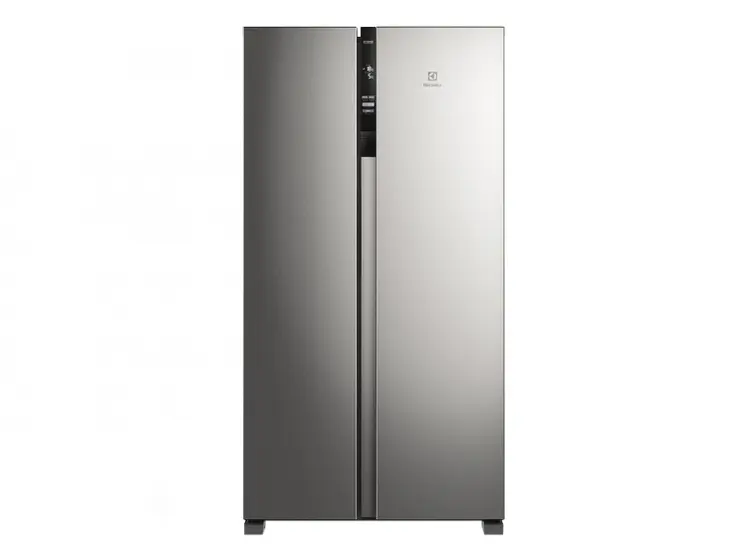 Refrigerador Side by Side Electrolux 435L Frost Free Efficient Inox Look IS4S