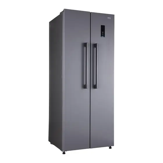 Refrigerador Side By Side HQ 460L Frost Free Cinza HQ-460SBSFF