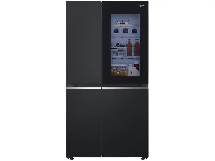 Refrigerador Side by Side LG 647L Smart Frost Free InstaView Black Inox GC-V257SQVW