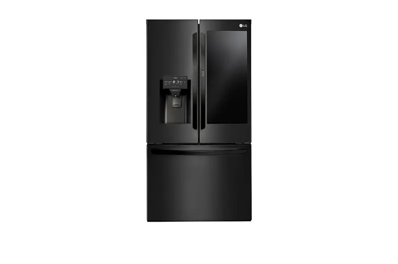 Refrigerador French Door Smart LG 660L Inverter InstaView Door-in-Door Black Inox ThinQ 127V GM-X288NQXH
