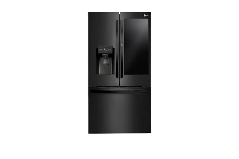 Refrigerador French Door Smart LG 660L Inverter InstaView Door-in-Door Black Inox ThinQ 220V GM-X288NQX2
