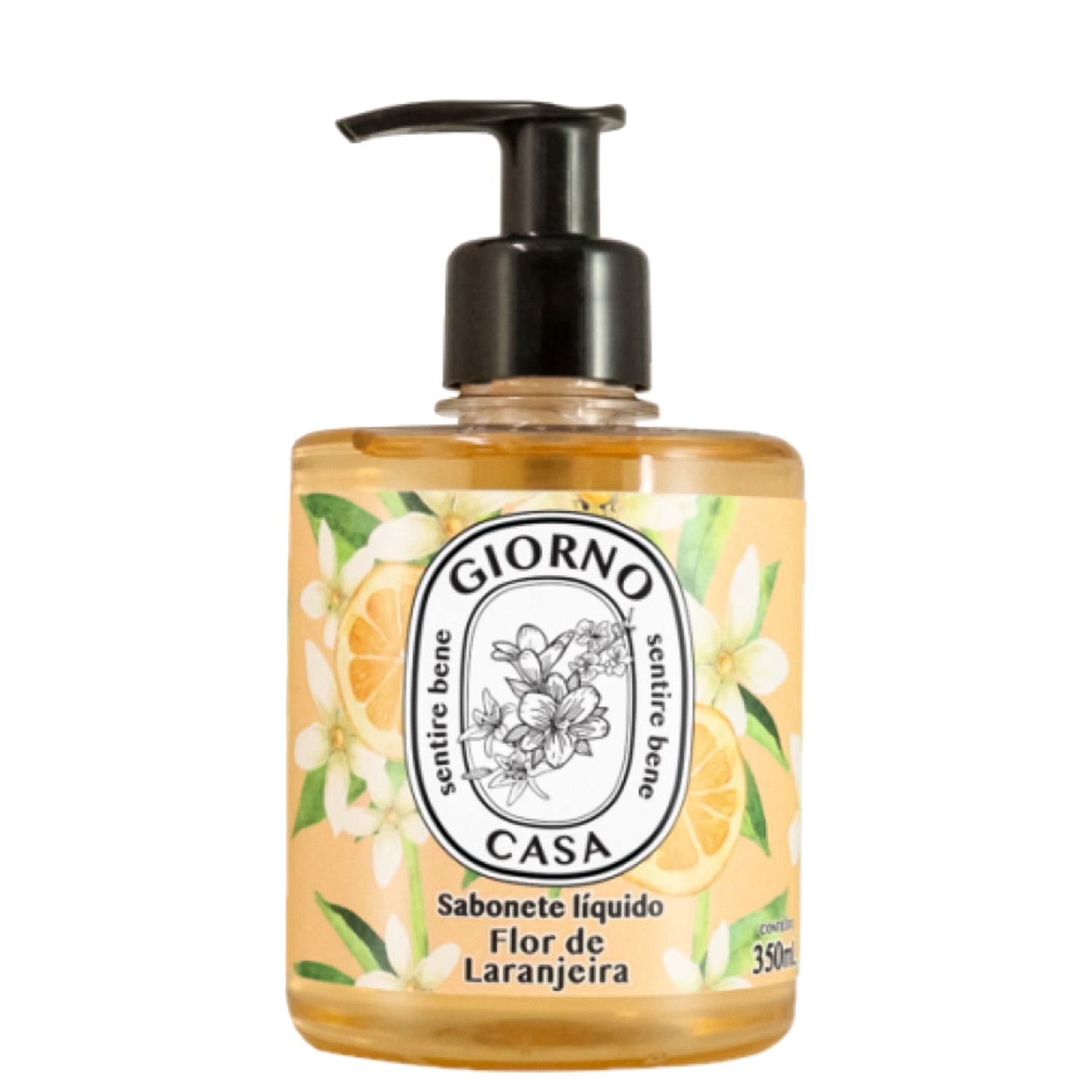 Sabonete Líquido Giorno Casa Sentire Bene Flor de Laranjeira 350ml