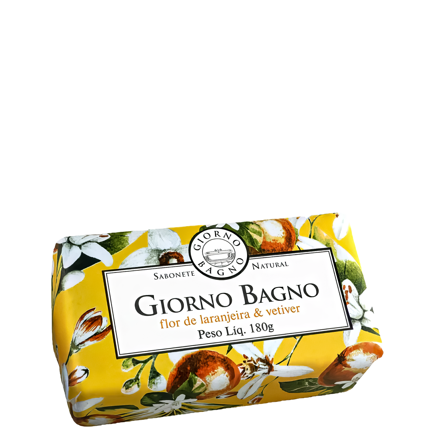Sabonete em Barra Giorno Flor de Laranjeira & Vetiver 180g
