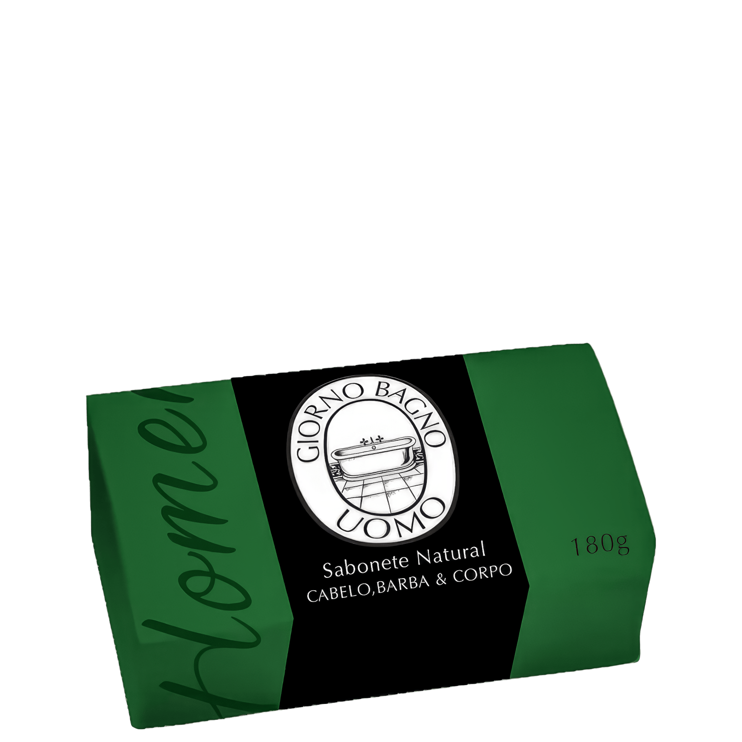 Sabonete em Barra Giorno Uomo Cabelo Barba e Corpo Verde 180g