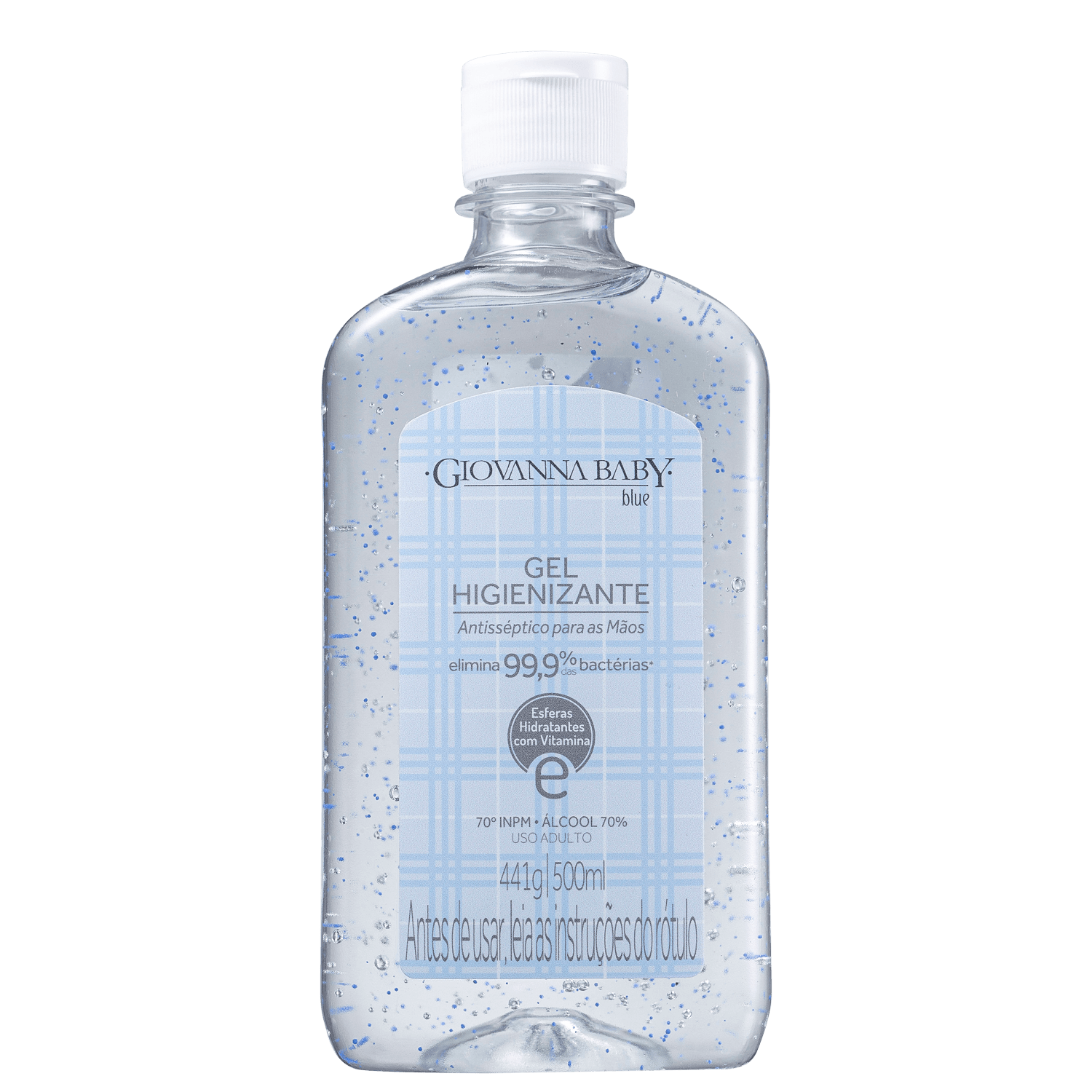 Gel Antisséptico Giovanna Baby Blue Álcool Gel 70% 500ml
