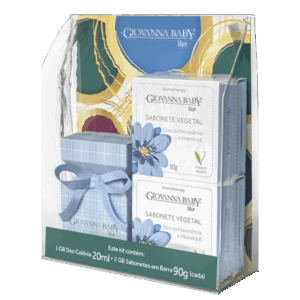 Kit Giovanna Baby Necéssaire Deo Colônia + 2 Sabonetes em Barra Blue Kit Giovanna Baby Necéssaire Deo Colônia + 2 Sabonetes em Barra Blue