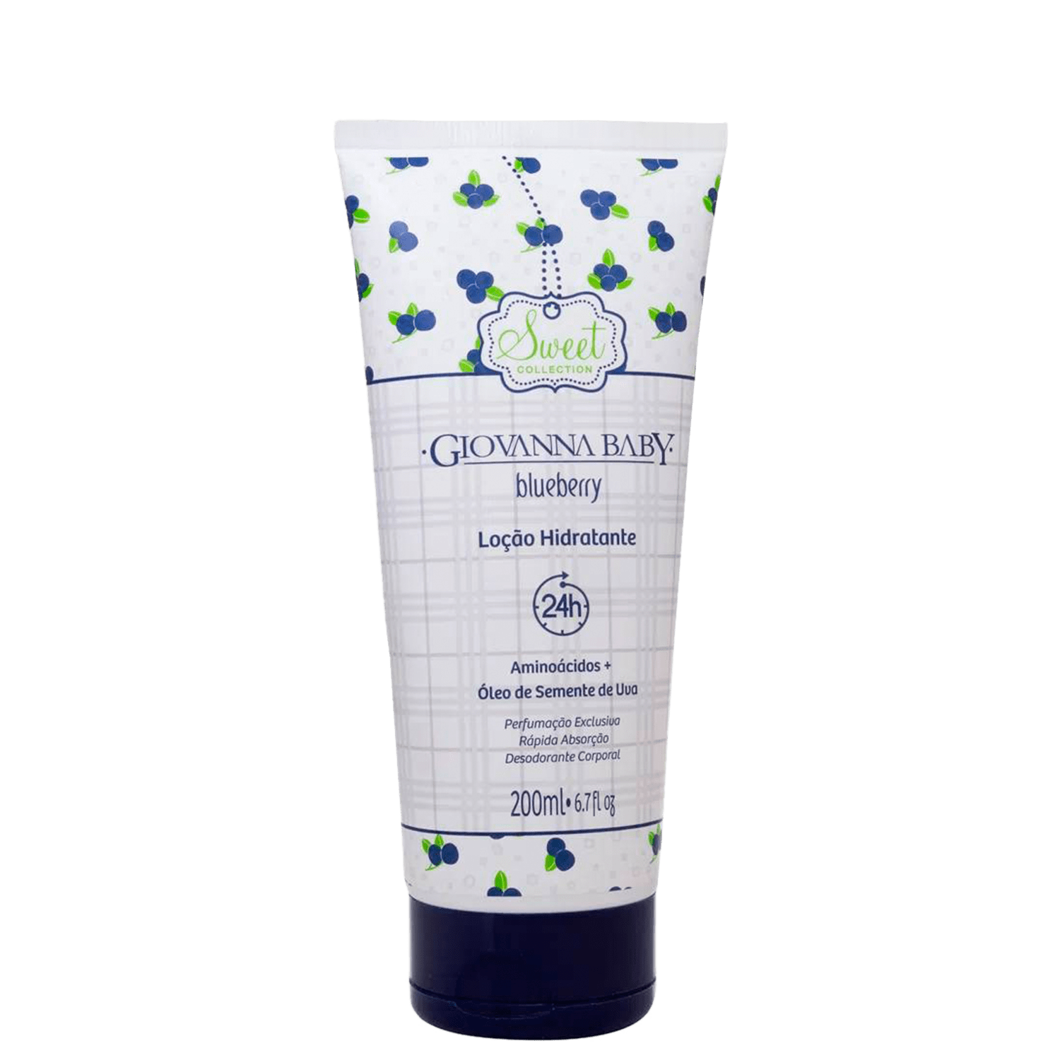 Loção Corporal Giovanna Baby Sweet Collection Blueberry Hidratante 200ml