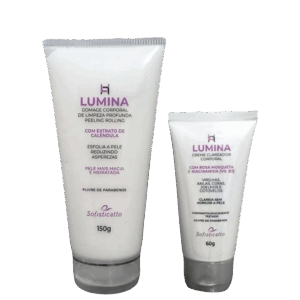 Kit Gomage e Clareador Corporal Peeling Remoção De Manchas Kit Gomage e Clareador Corporal Peeling Remoção De Manchas