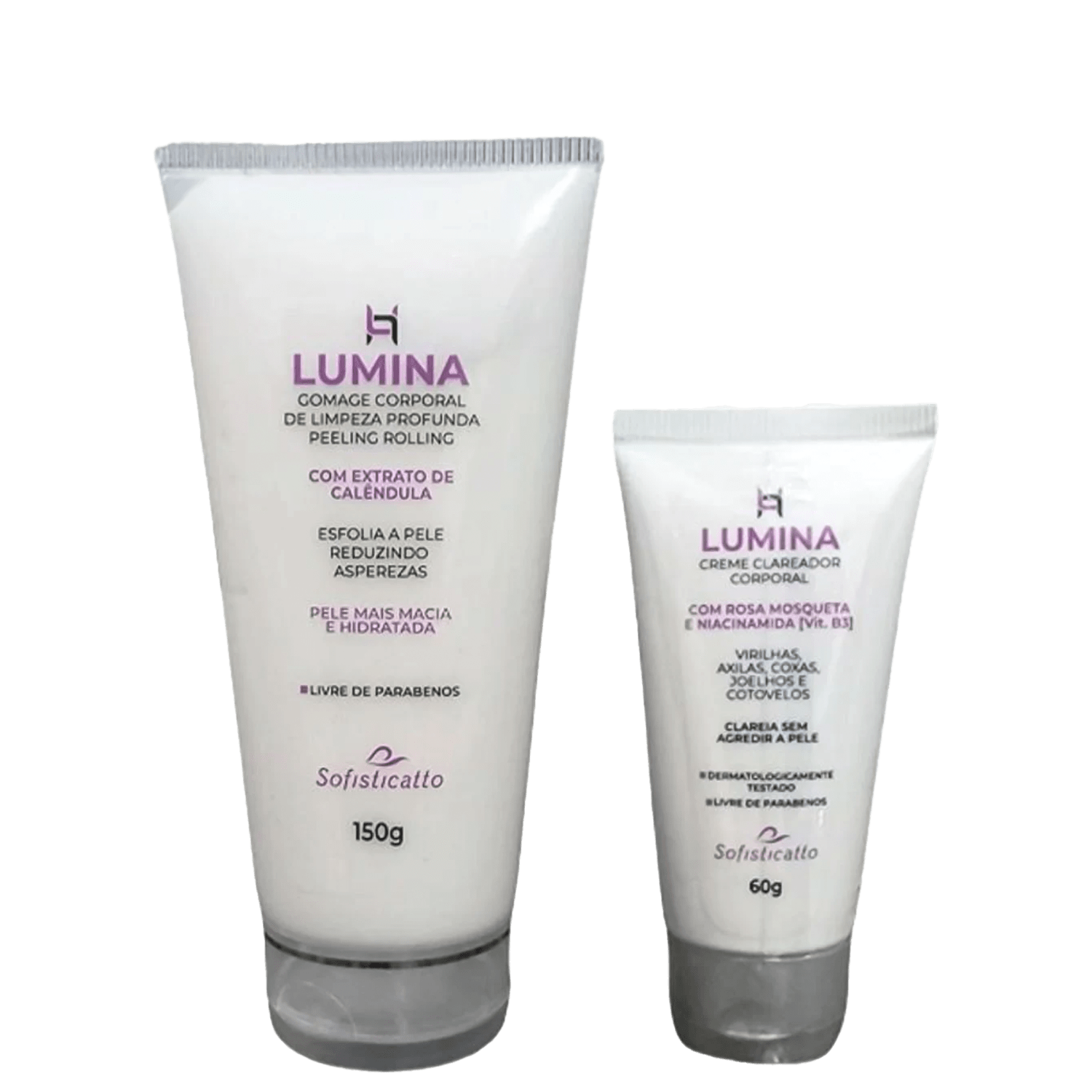 Kit Gomage e Clareador Corporal Peeling Remoção De Manchas