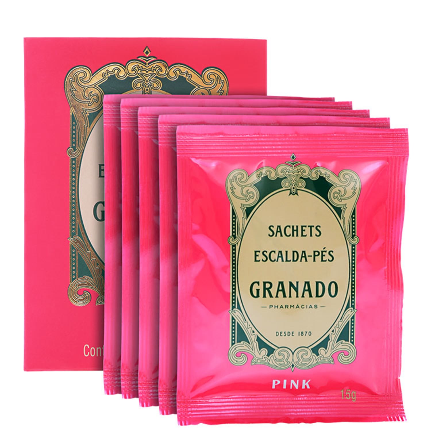 Escalda-Pés Granado Pink Sachet Sais Relaxantes 5x15g