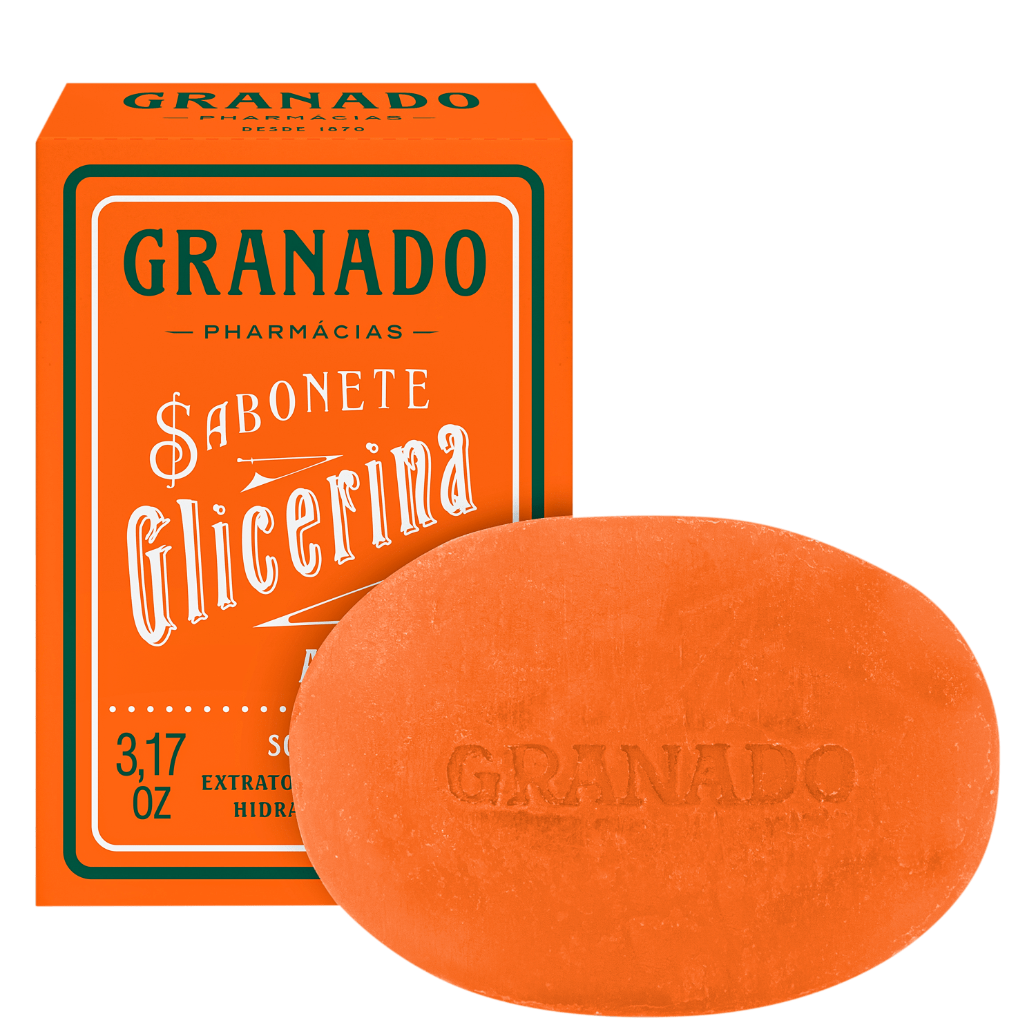 Sabonete em Barra Granado Sabonete Vegetal de Glicerina e Amêndoas 90g