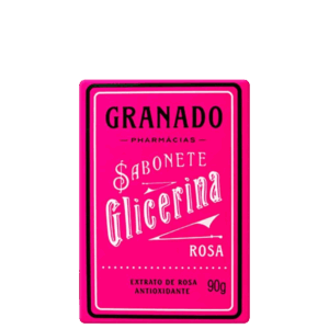 Sabonete em Barra Granado Sabonete Vegetal de Glicerina e Rosa 90g