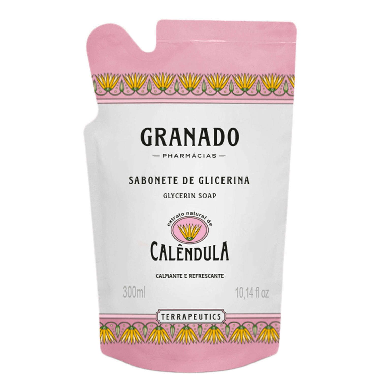 Sabonete Líquido Refil Granado Terrapeutics Glicerina Calêndula 300ml