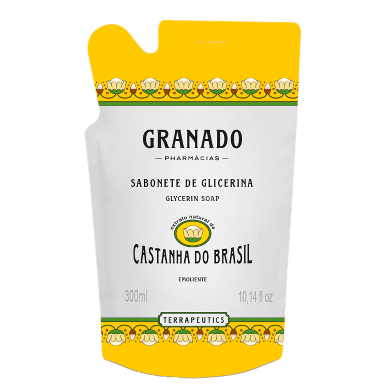 Sabonete Líquido Refil Granado Terrapeutics Glicerina Castanha do Brasil 300ml