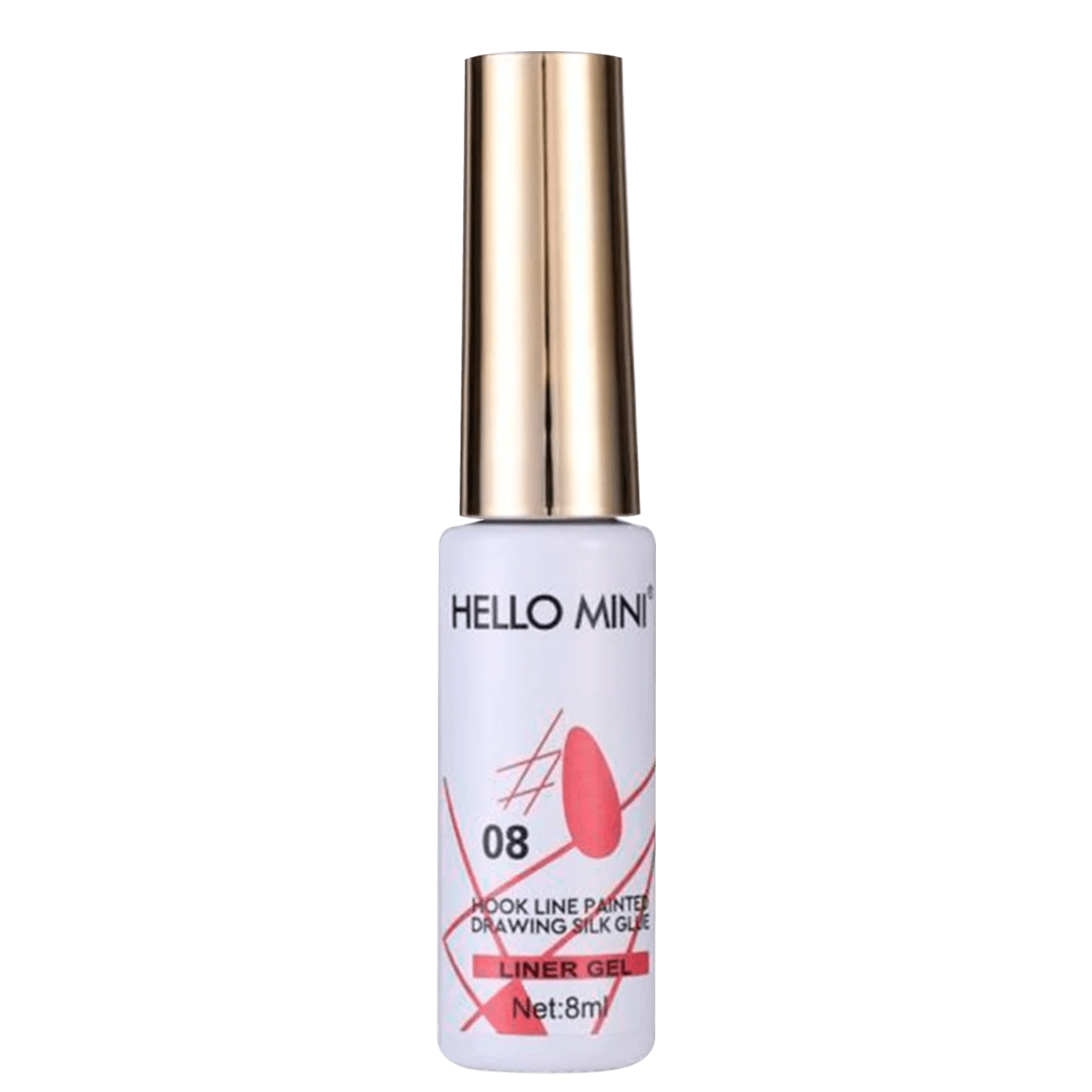 Esmalte em Gel Hello Mini Liner Gel 08 8ml