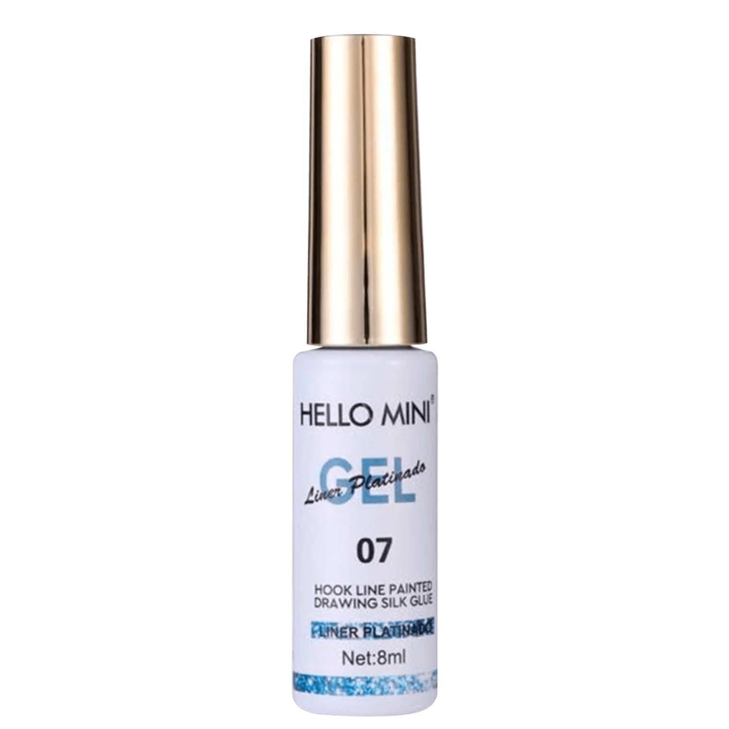 Esmalte em Gel Hello Mini Liner Platinado 07 8ml