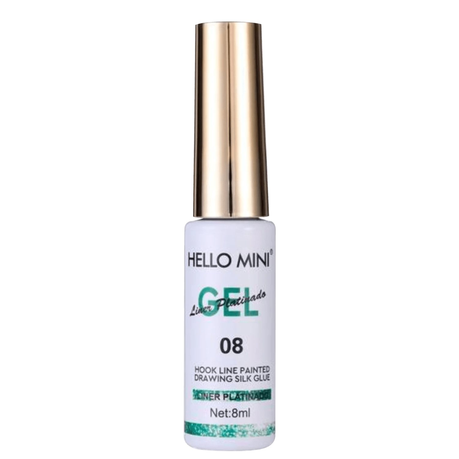 Esmalte em Gel Hello Mini Liner Platinado 08 8ml